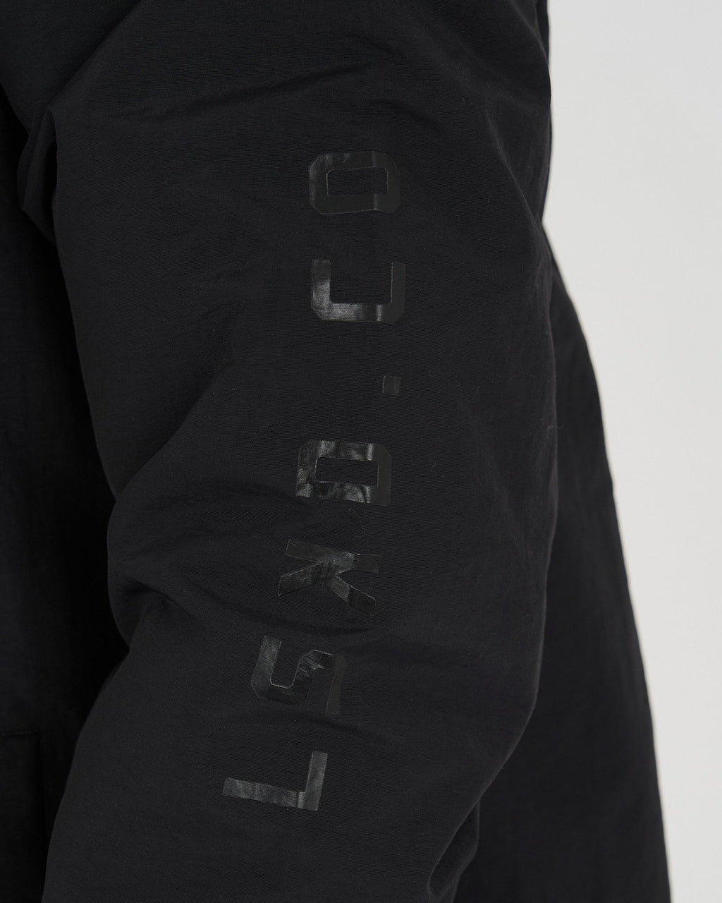 Model wearing Rodman Track Jacket - Black-Black