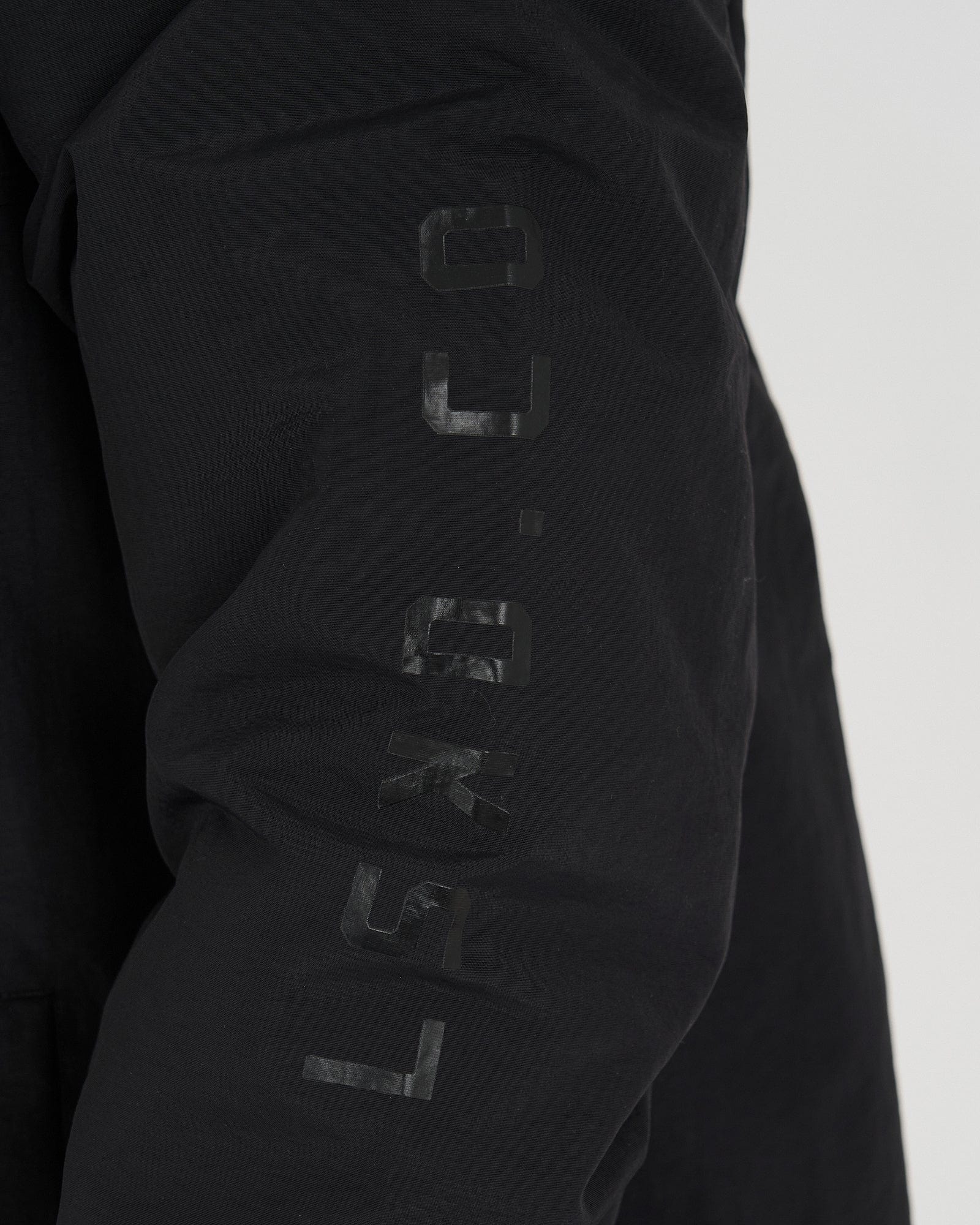 Model wearing Rodman Track Jacket - Black-Black