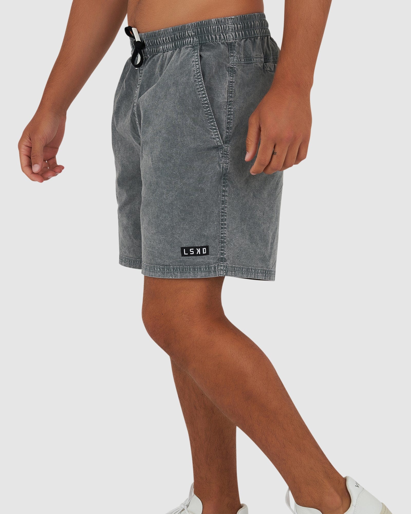 Model wearing Daily Short - Pigment Slate