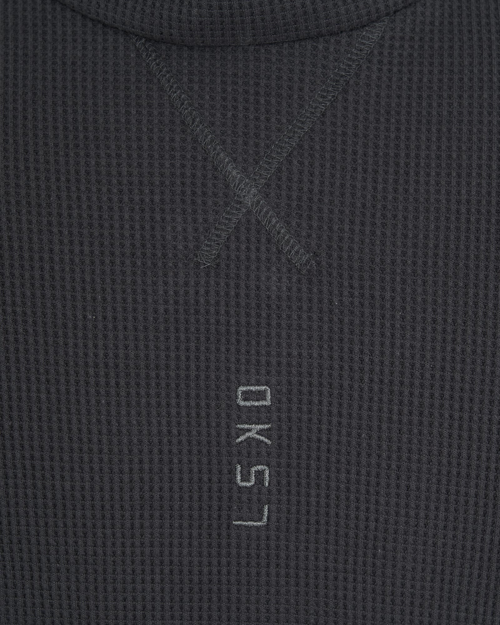 Model wearing 5am Waffle Hood - Turbulence