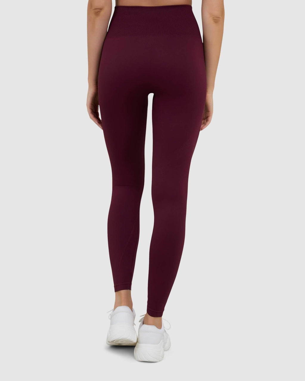 Model wearing Limitless Seamless Full Length Tight - Wine