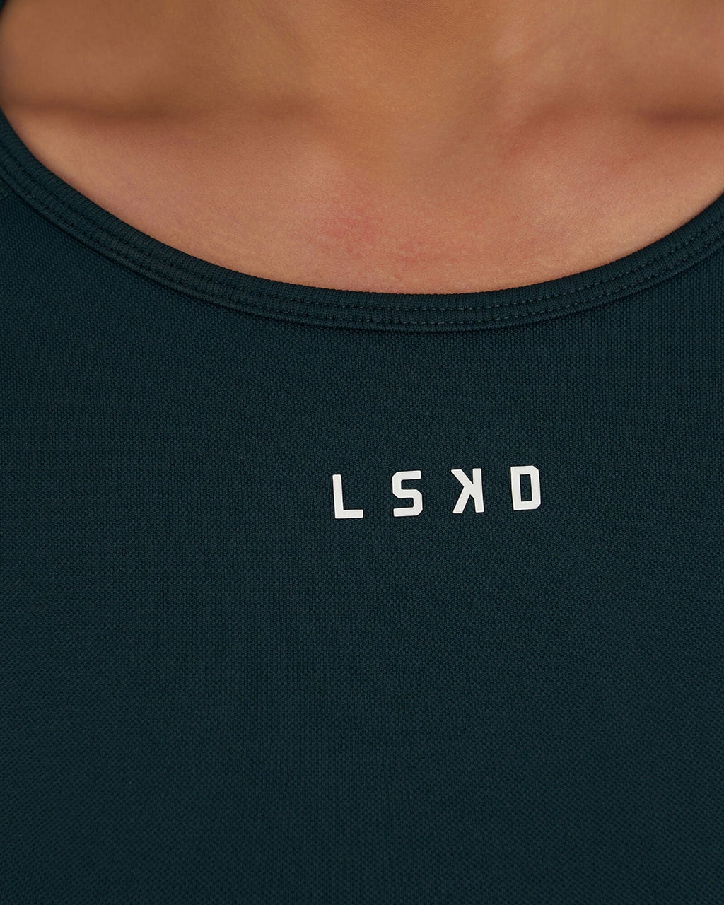 Model wearing Seamless LS Top - Deep Teal