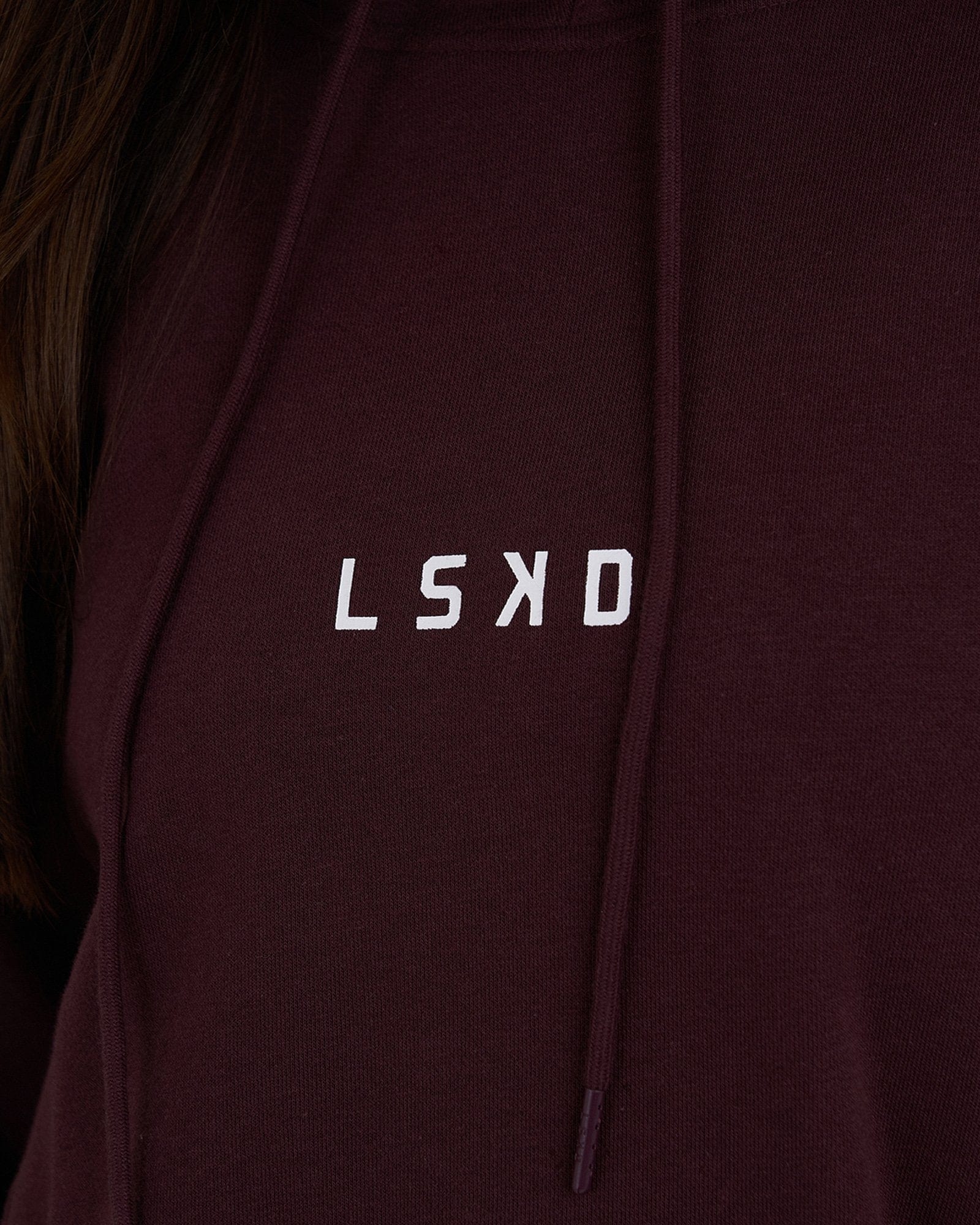 Model wearing Perspective Pullover Dress - Fudge