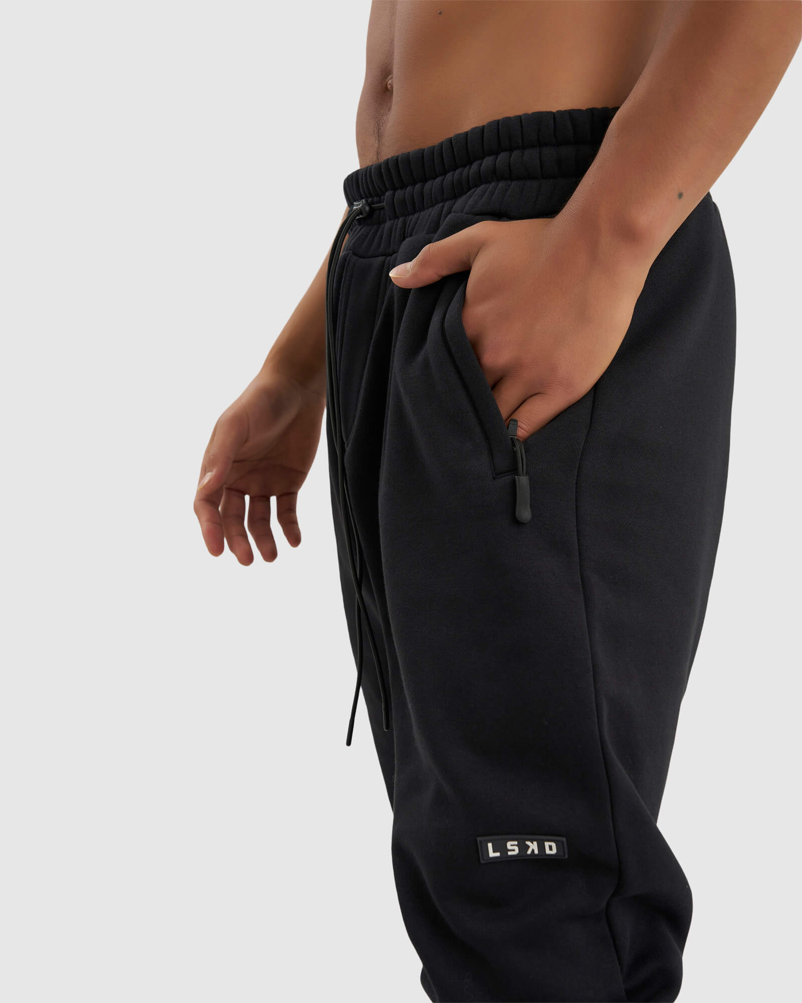 Model wearing Coach Track Pant - Black