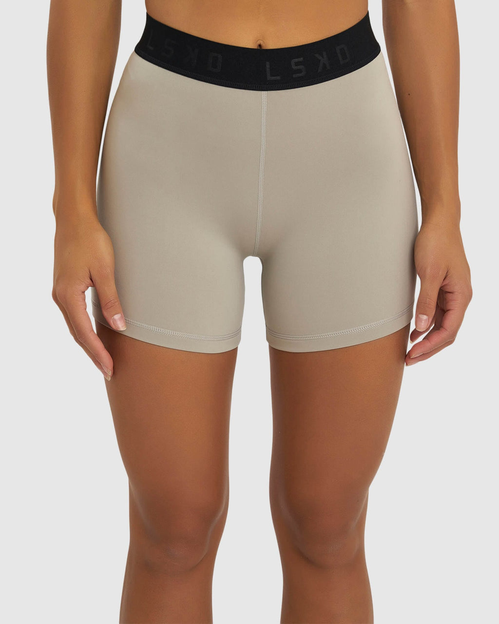 Model wearing Competition X-Short Tight - Pewter