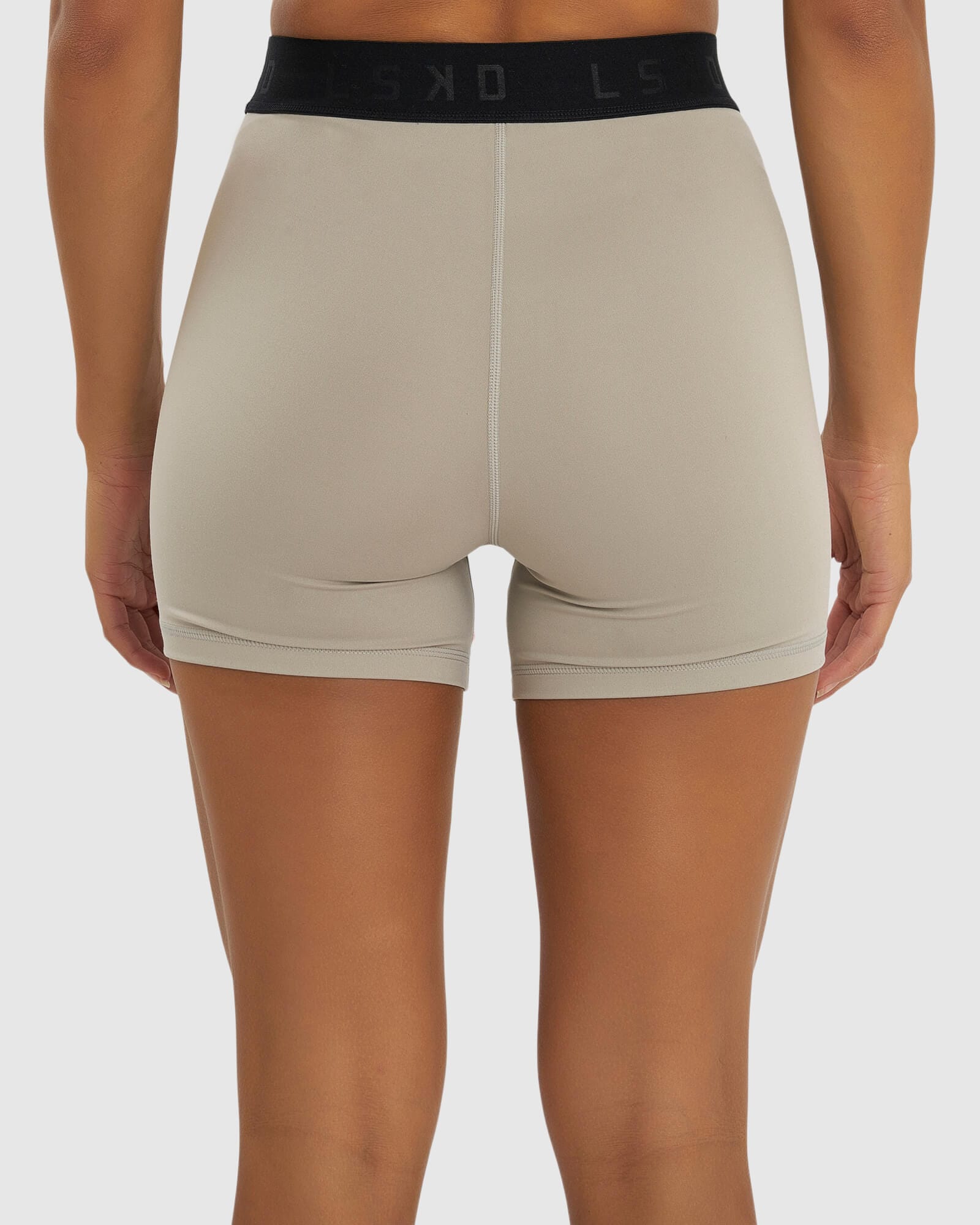 Model wearing Competition X-Short Tight - Pewter