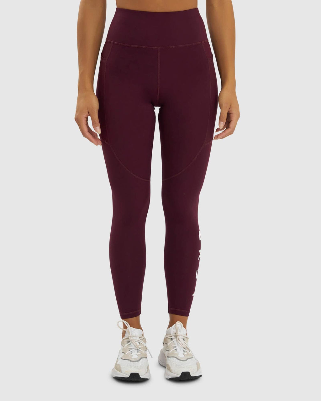 Model wearing Rep Full Length Tight - Wine