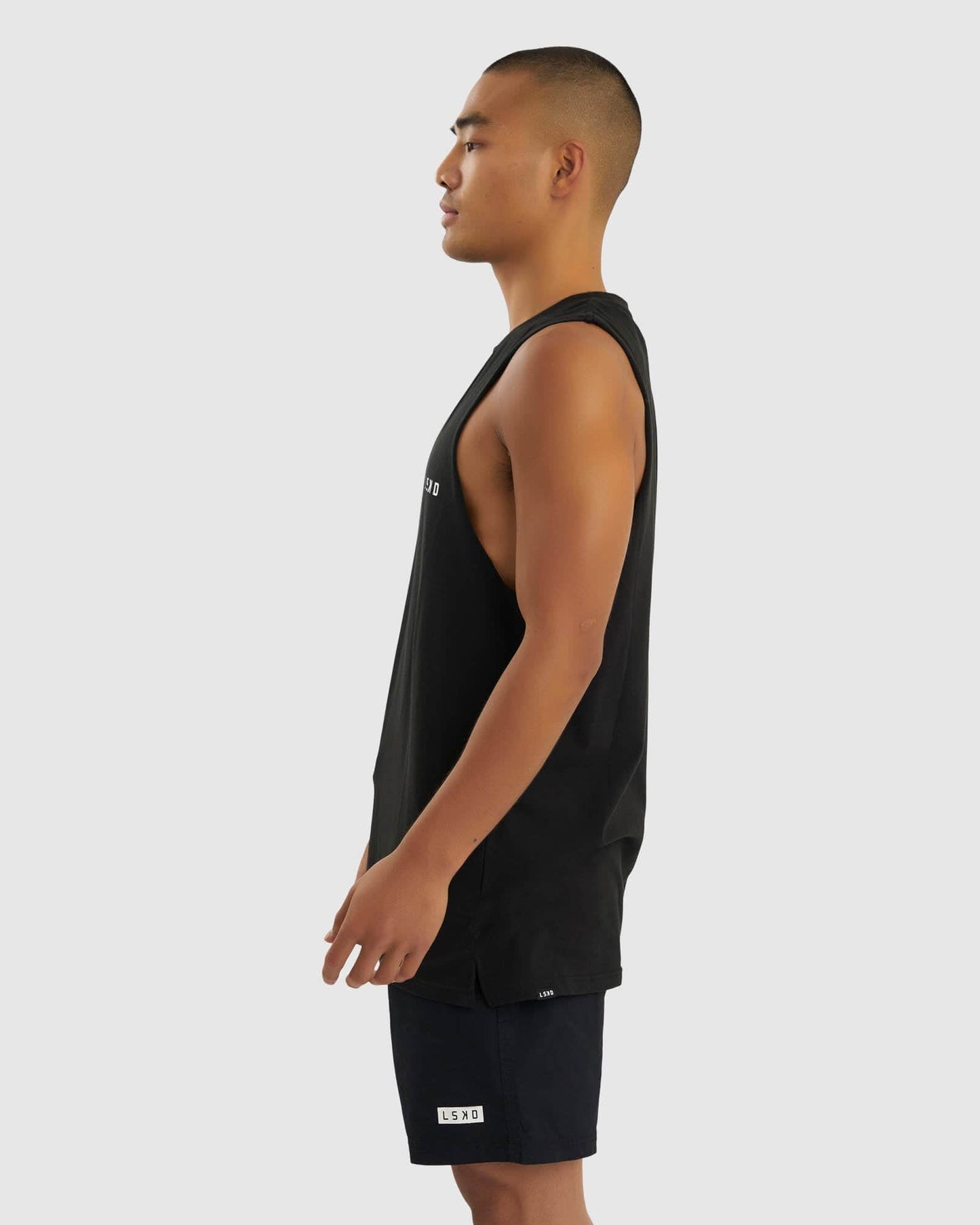 Model wearing Form Tank - Black