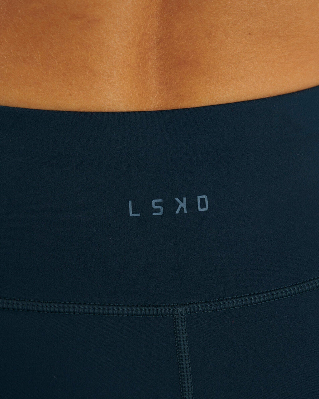 Model wearing Rep 3/4 Length Tight - Deep Teal