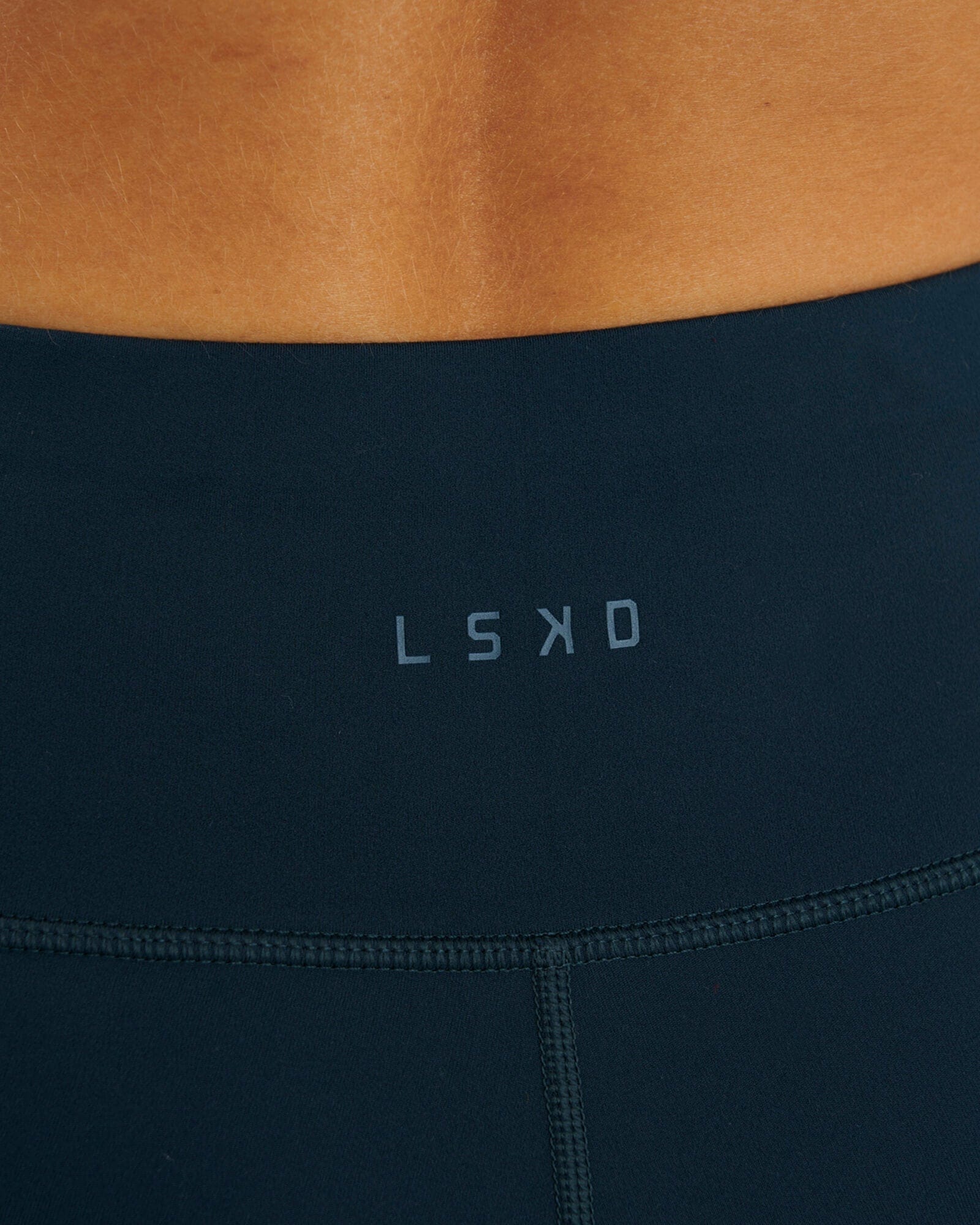 Model wearing Rep 3/4 Length Tight - Deep Teal