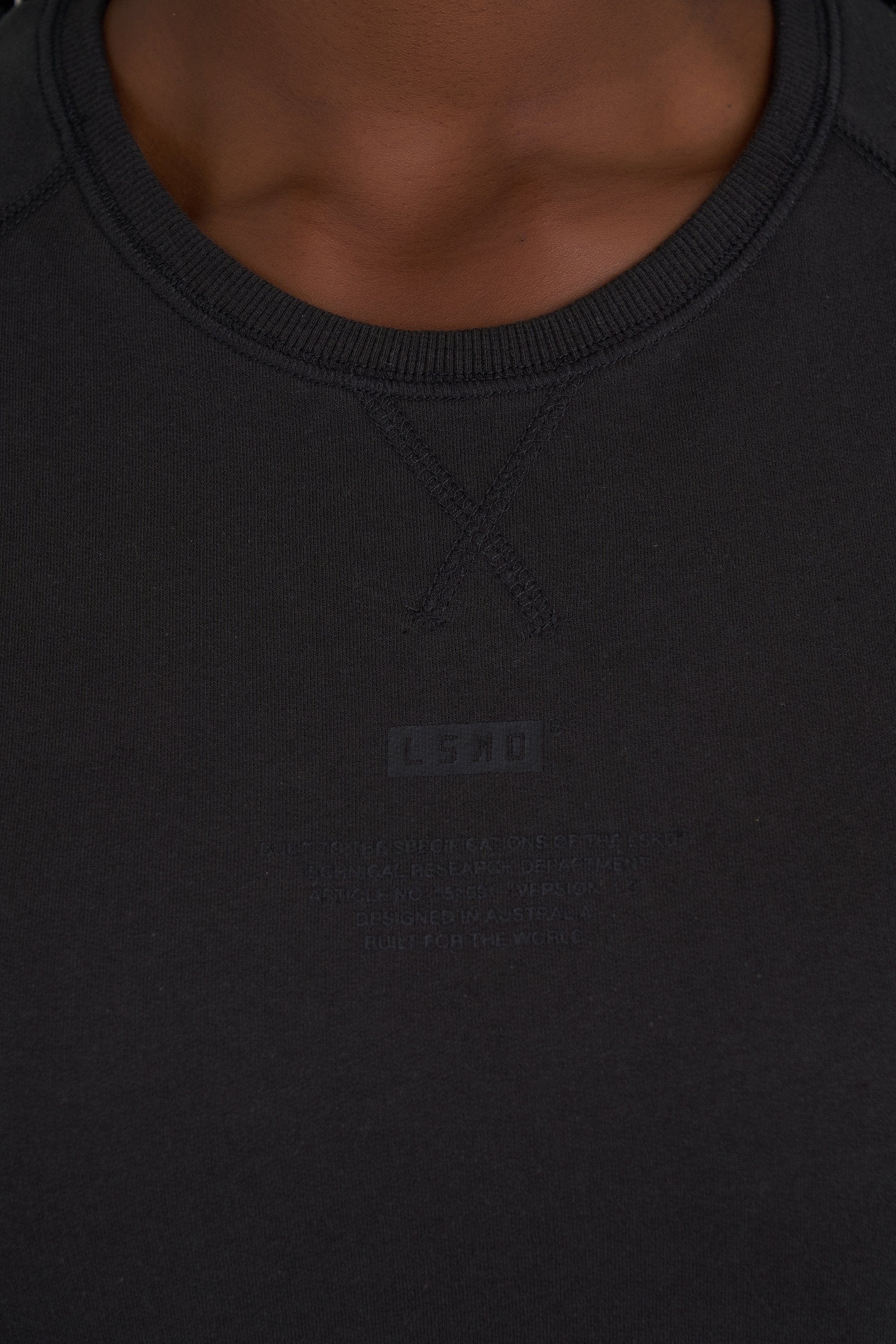 Model wearing Graph Tee Dress - Pirate Black