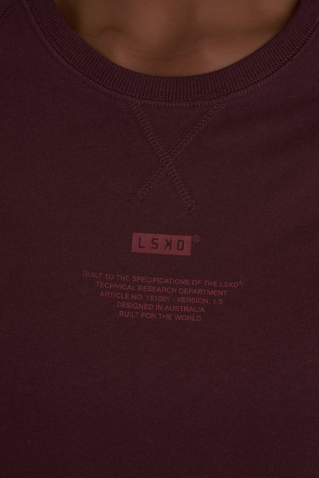 Model wearing Graph Tee Dress - Fudge