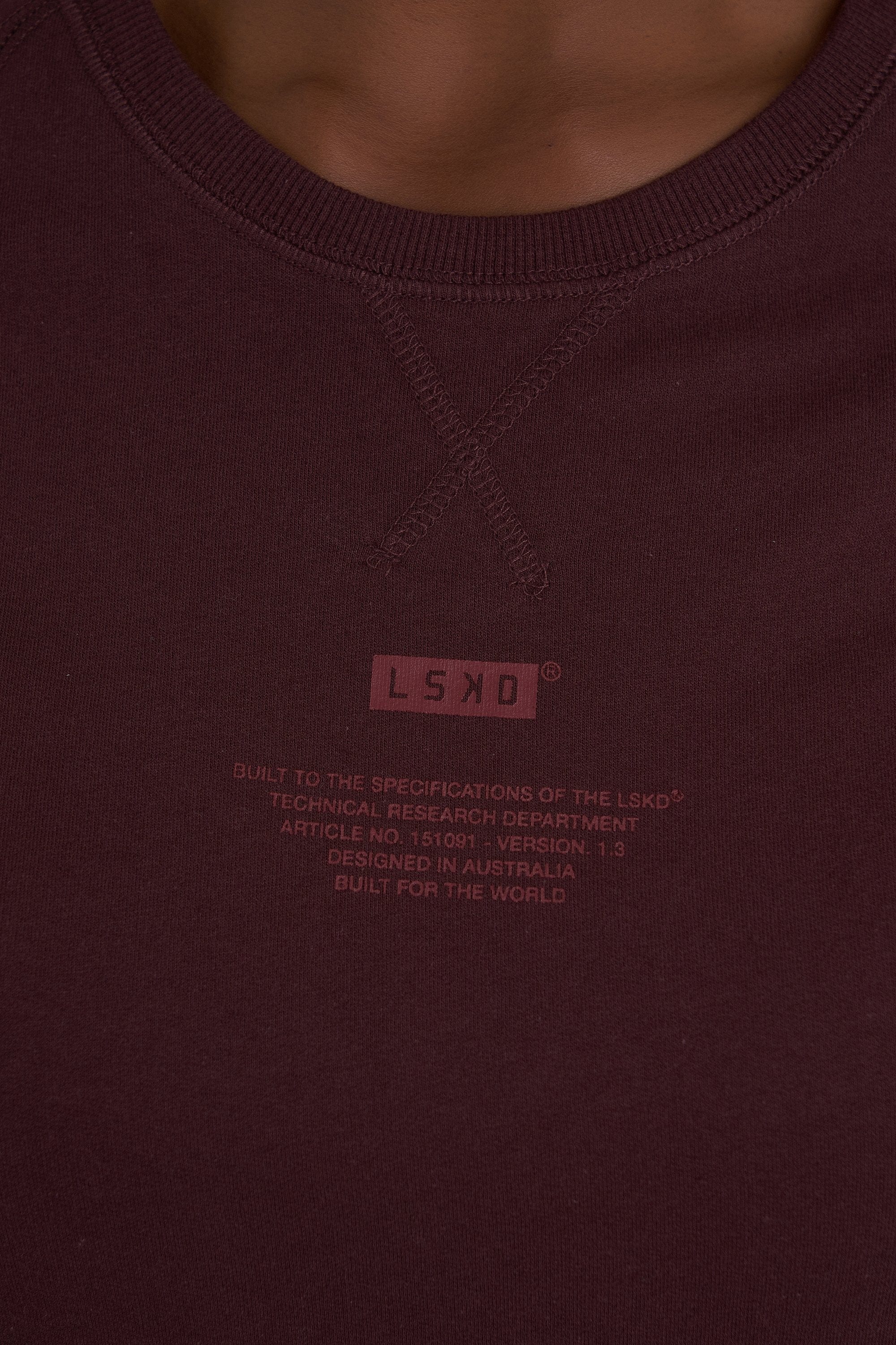 Model wearing Graph Tee Dress - Fudge