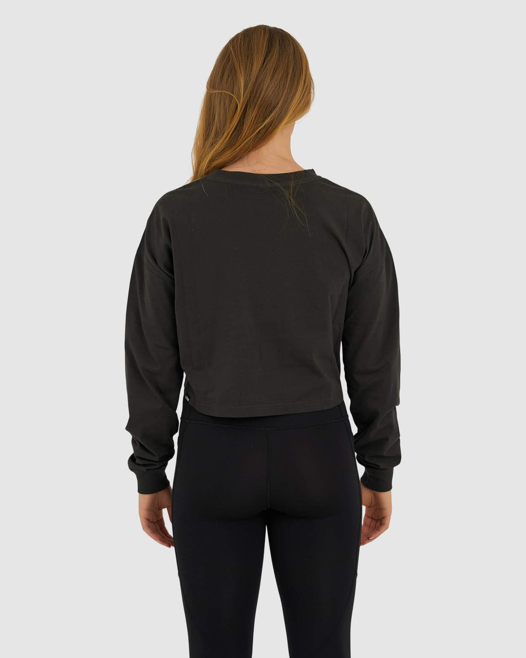 Model wearing Faculty LS Tee - Pirate Black