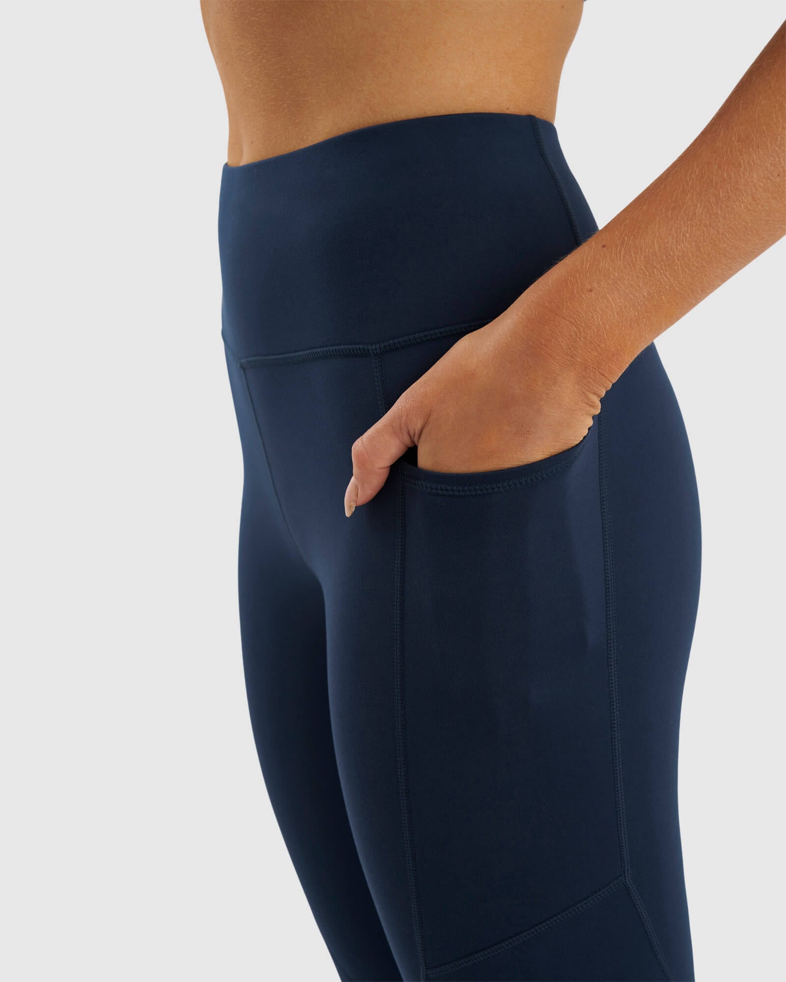 Model wearing Rep Full Length Tight - Carbon