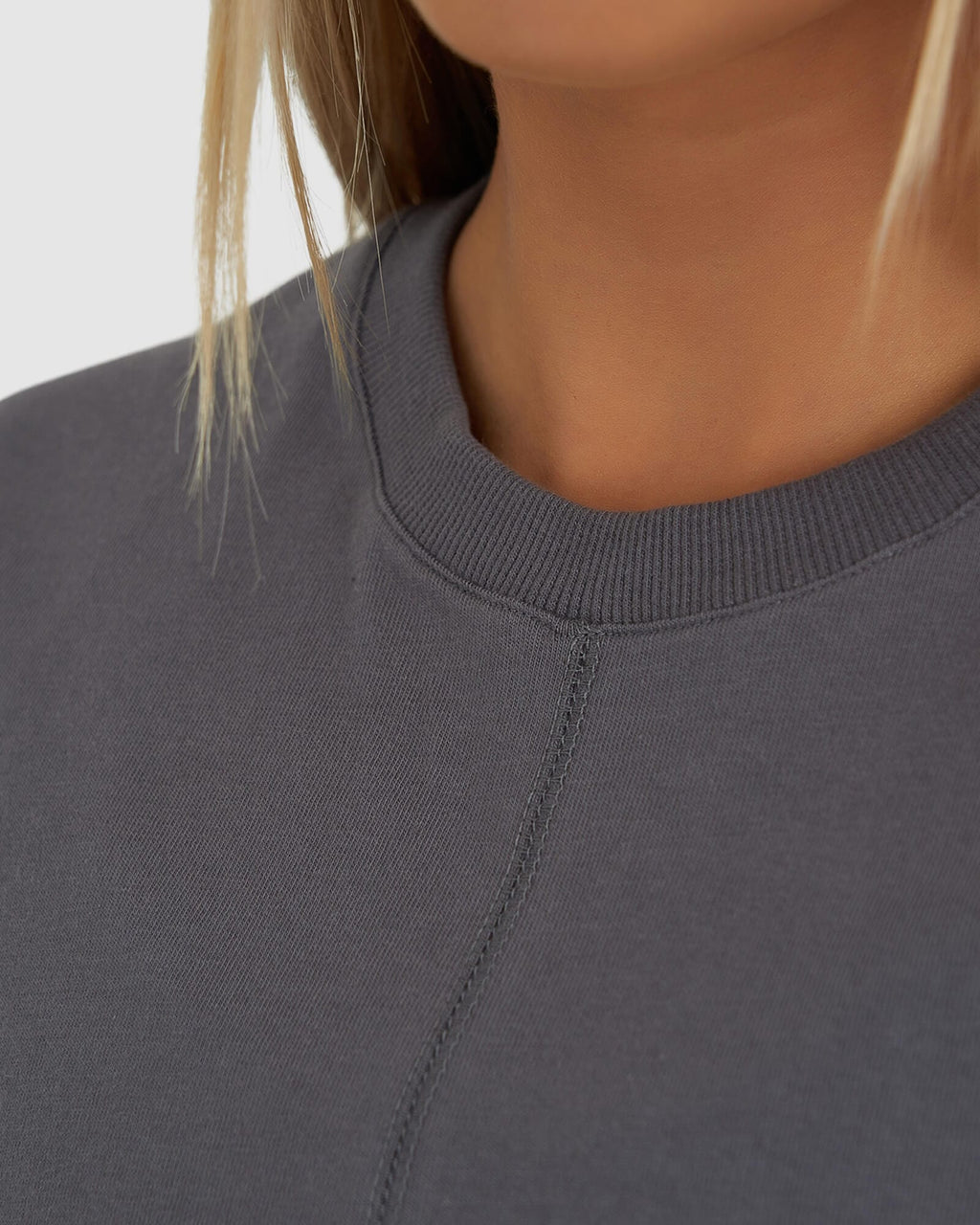 Model wearing Heavy Hitter Heavyweight Tee - Iron