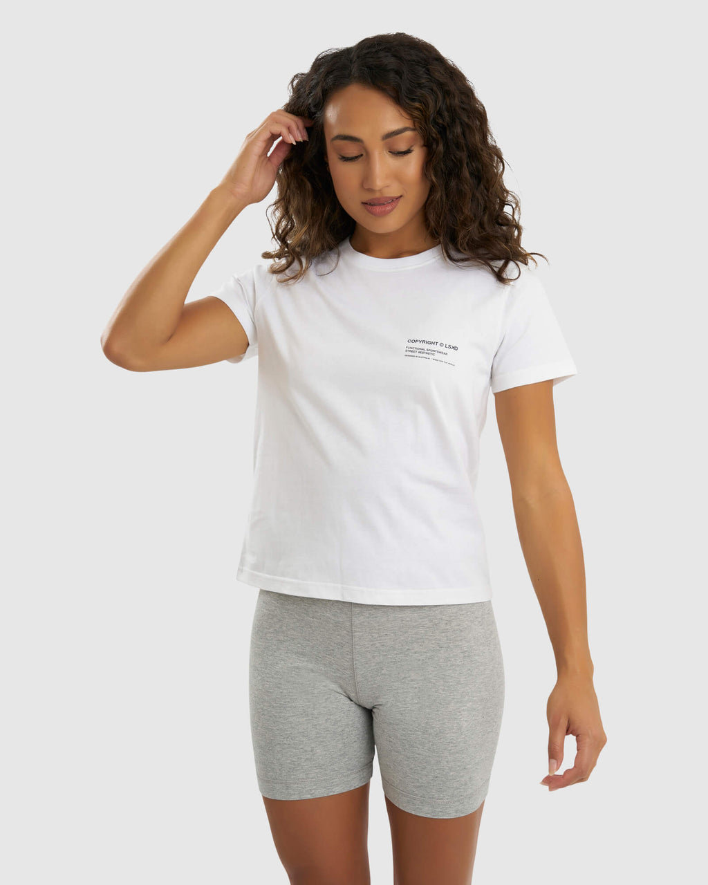 Model wearing Official Tee - White