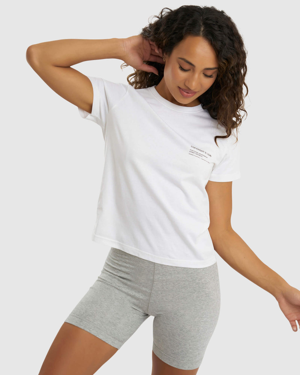 Model wearing Official Tee - White