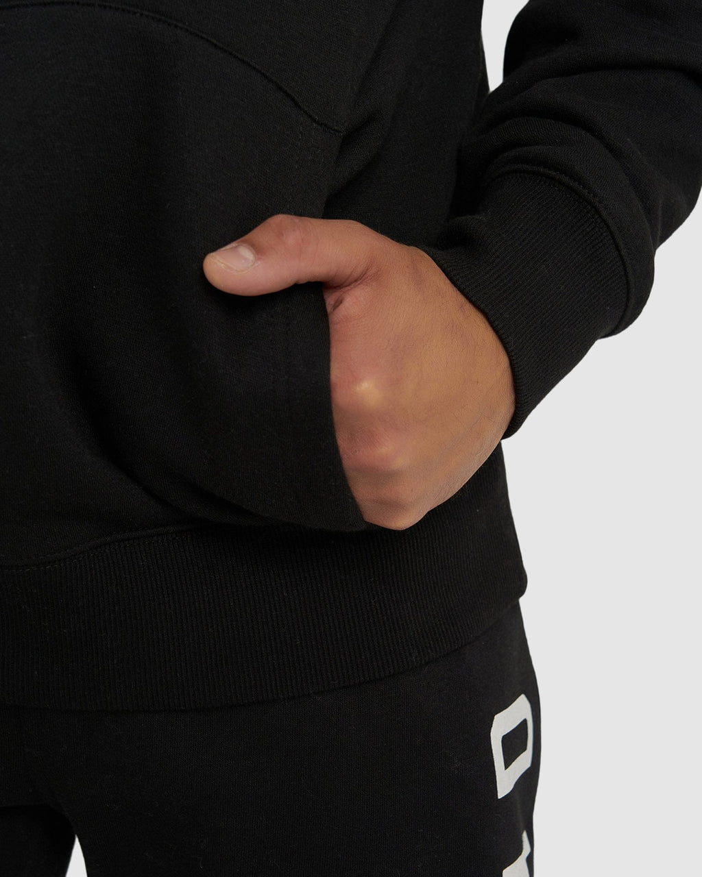 Model wearing Structure Hoodie - Black