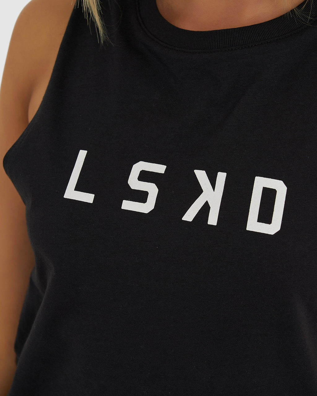 Model wearing Structure Dress - Black