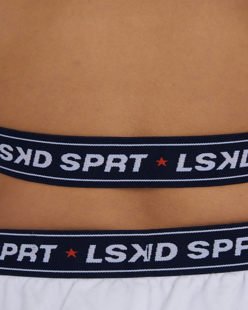 Model wearing Challenge Lounge LS Top - White