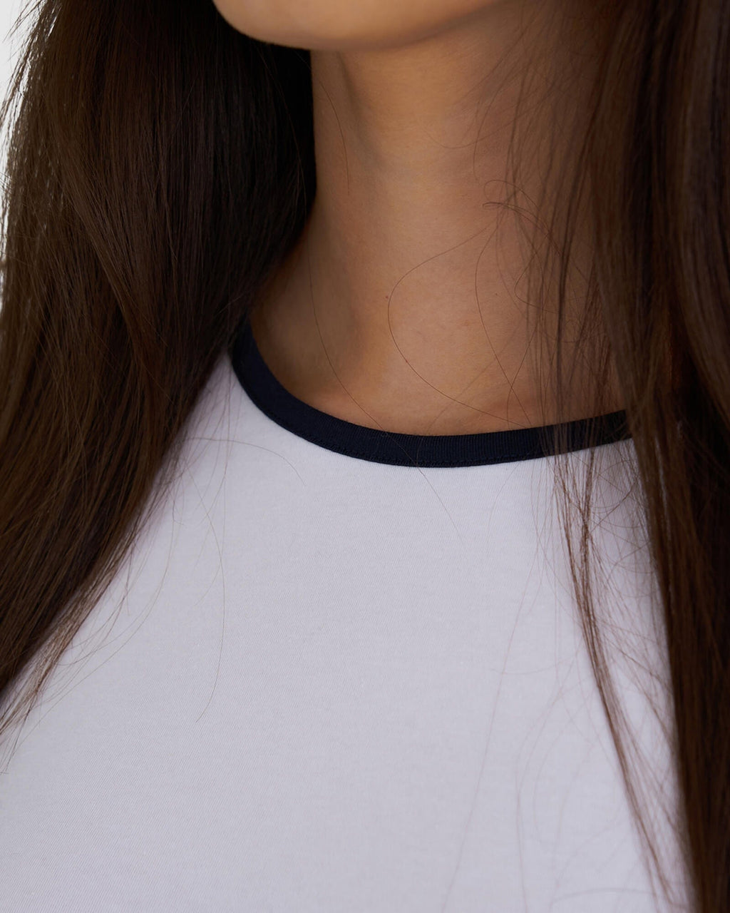 Model wearing Challenge Lounge LS Top - White