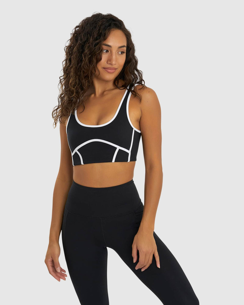 Model wearing Schiffer Sports Bra - Black