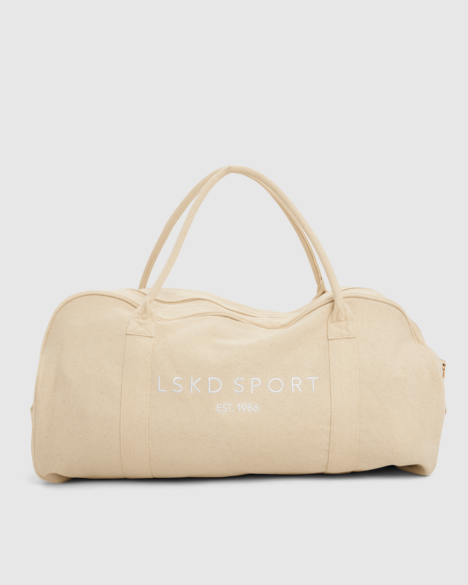 Model wearing Daily Duffle - Natural