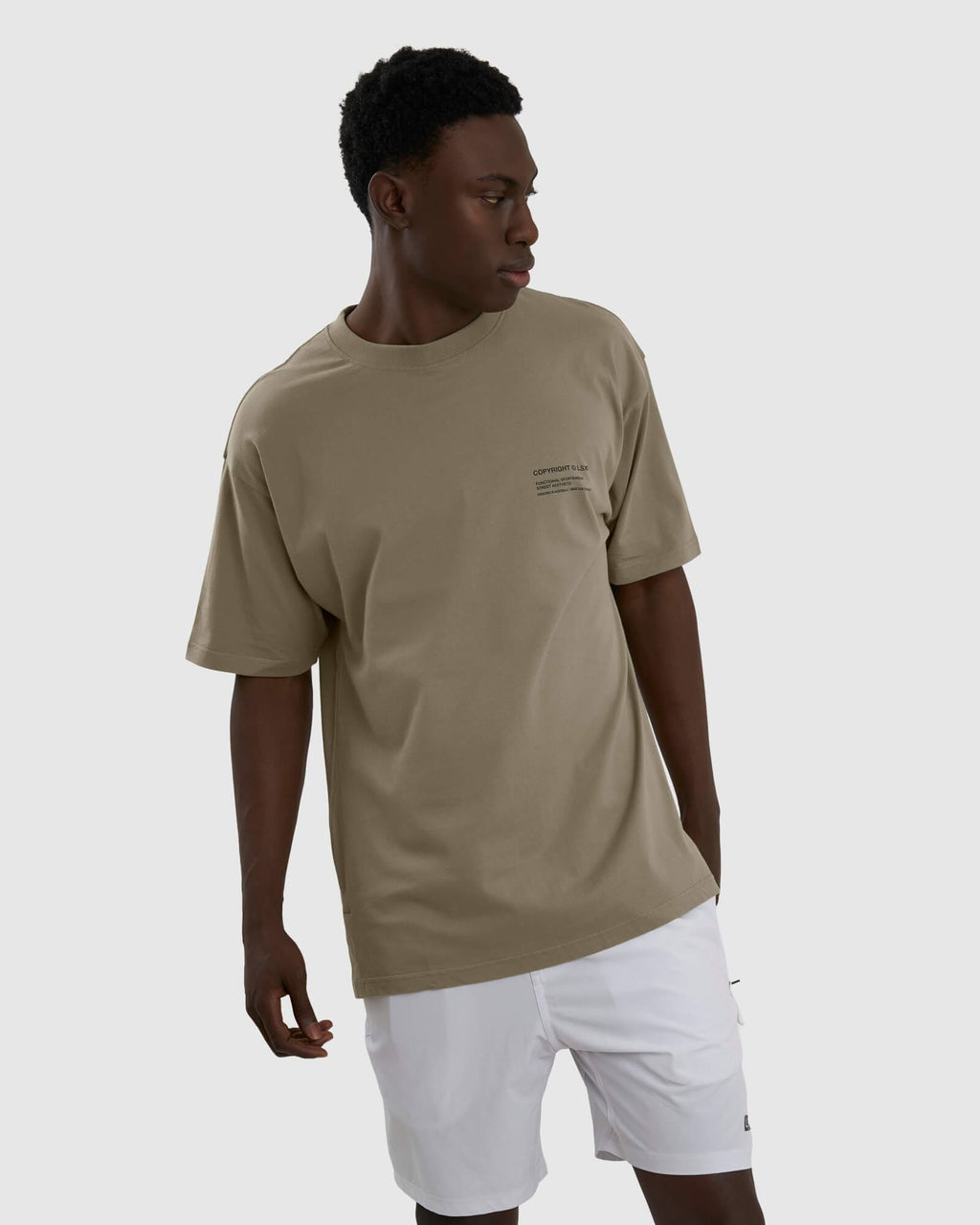 Model wearing Unisex Official Tee Oversize - Laurel Oak