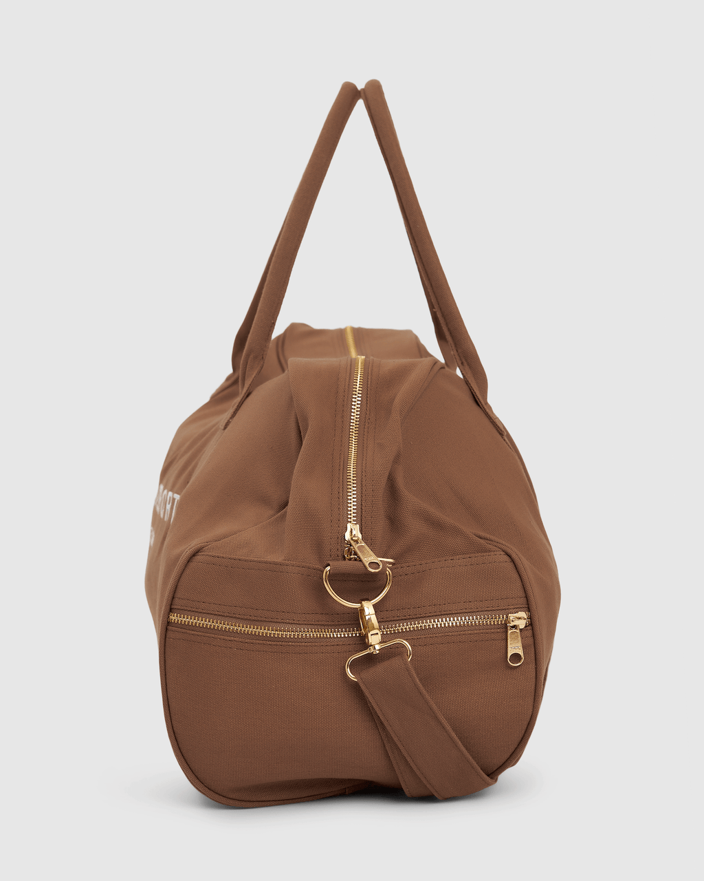 Model wearing Daily Duffle - Chocolate