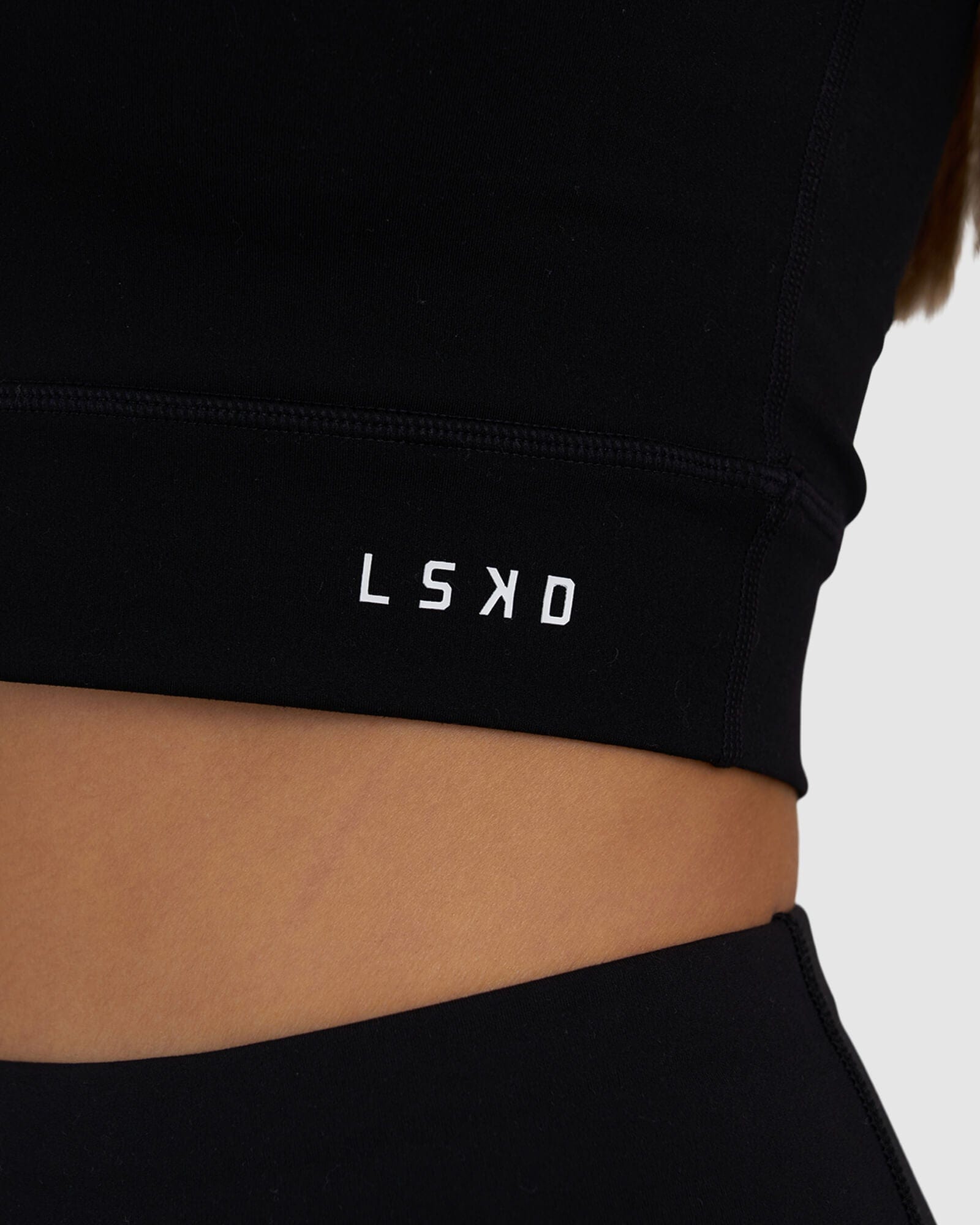 Model wearing Zip Up Tank - Black