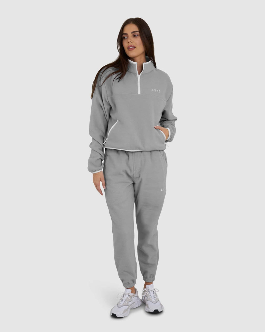 Model wearing Wanderer Sweater - Frost