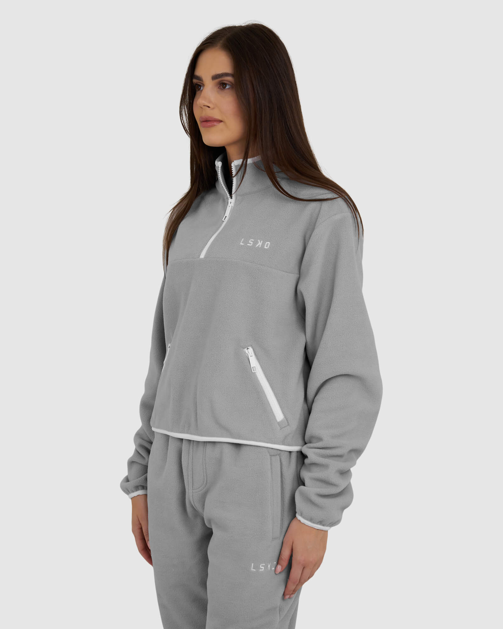 Model wearing Wanderer Sweater - Frost