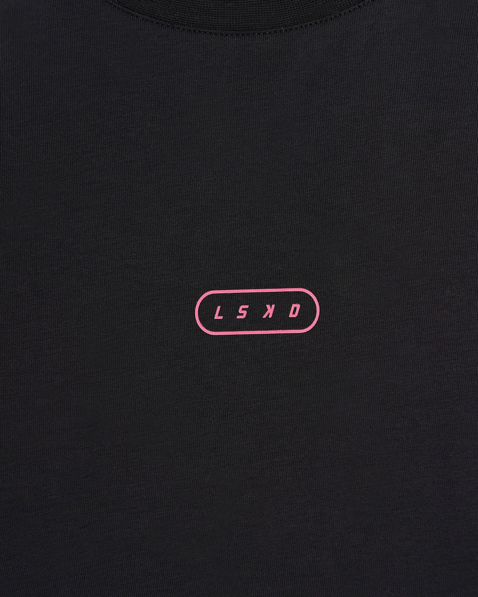 Model wearing Lotus Tank - Black-Boysenberry