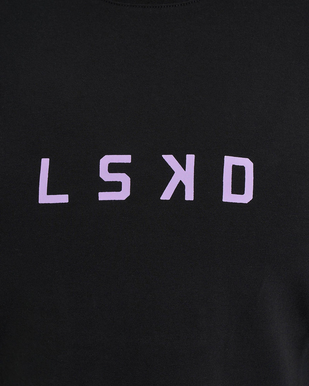 Model wearing Rep Tank - Black-Pastel Lilac