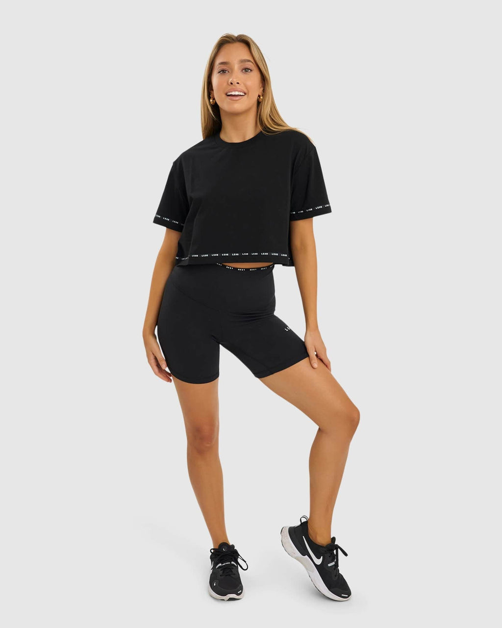 Model wearing MVP Tee - Black