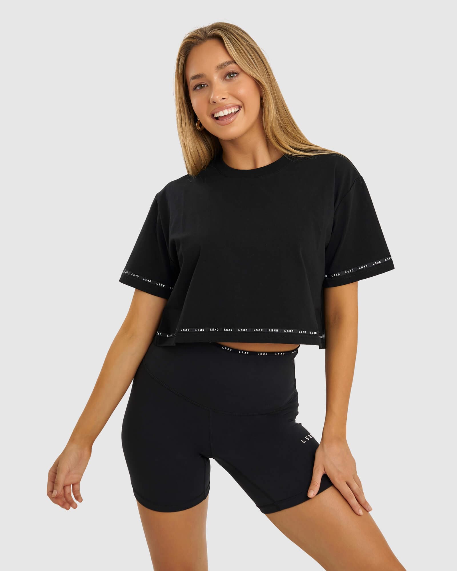 Model wearing MVP Tee - Black