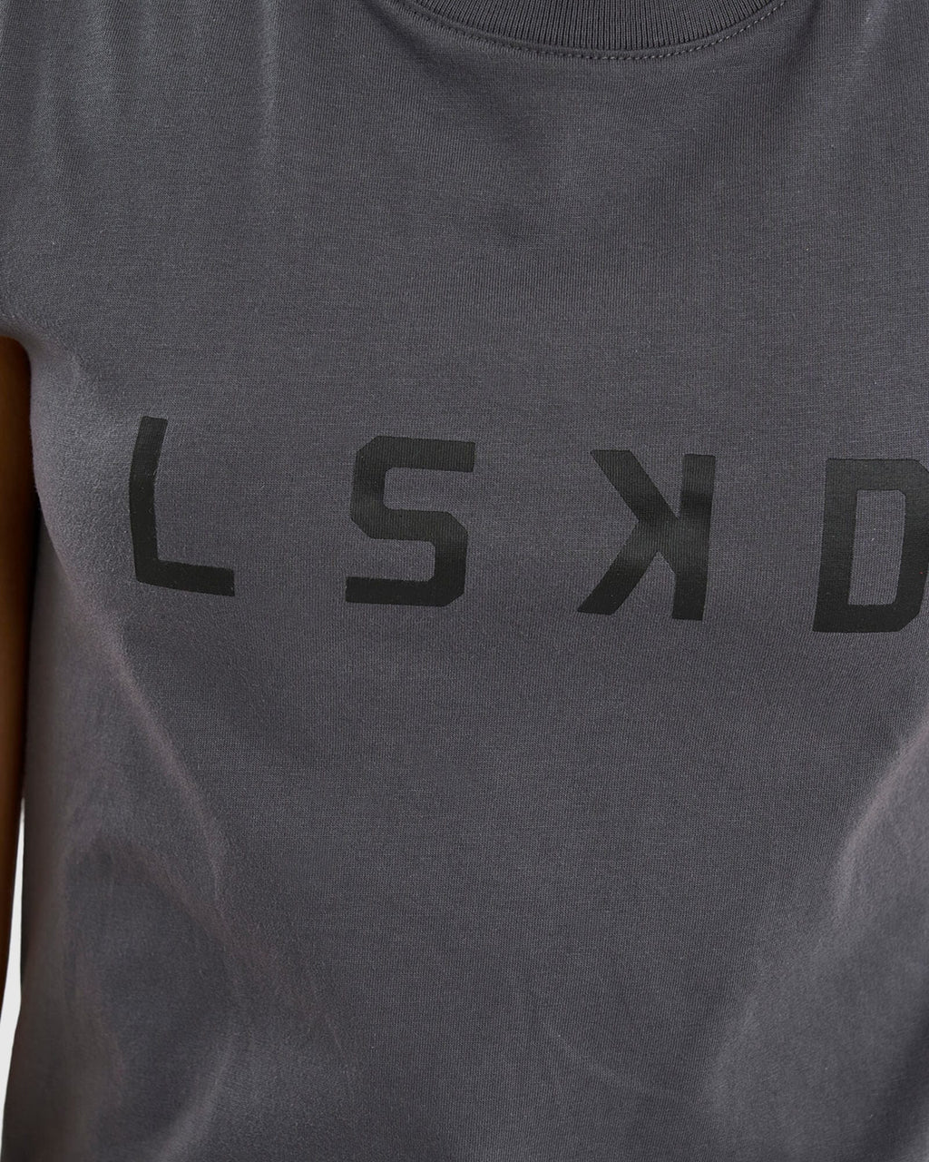 Model wearing Structure Tank Dress - Iron