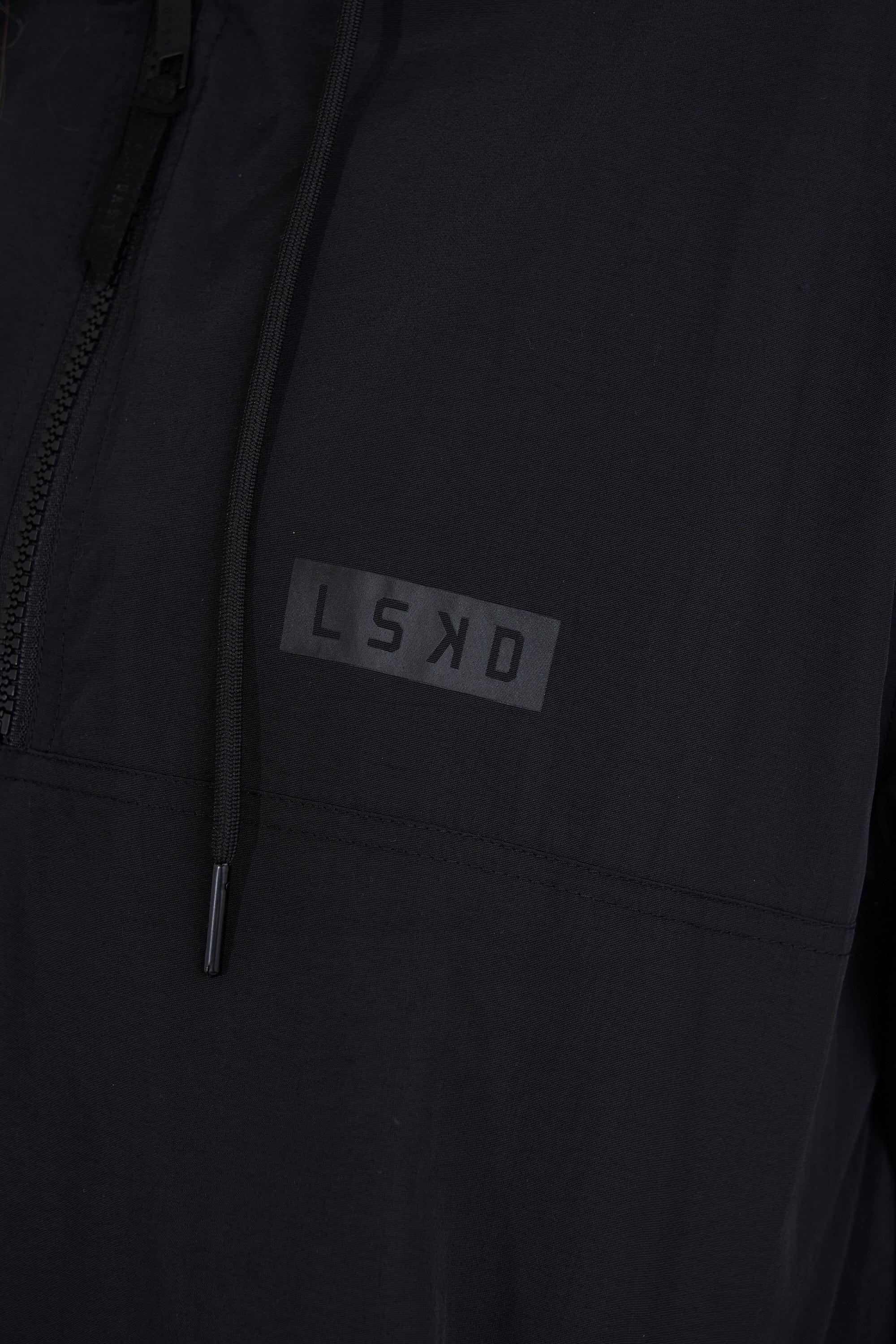 Model wearing Unisex Rodman Track Jacket - Black-Black