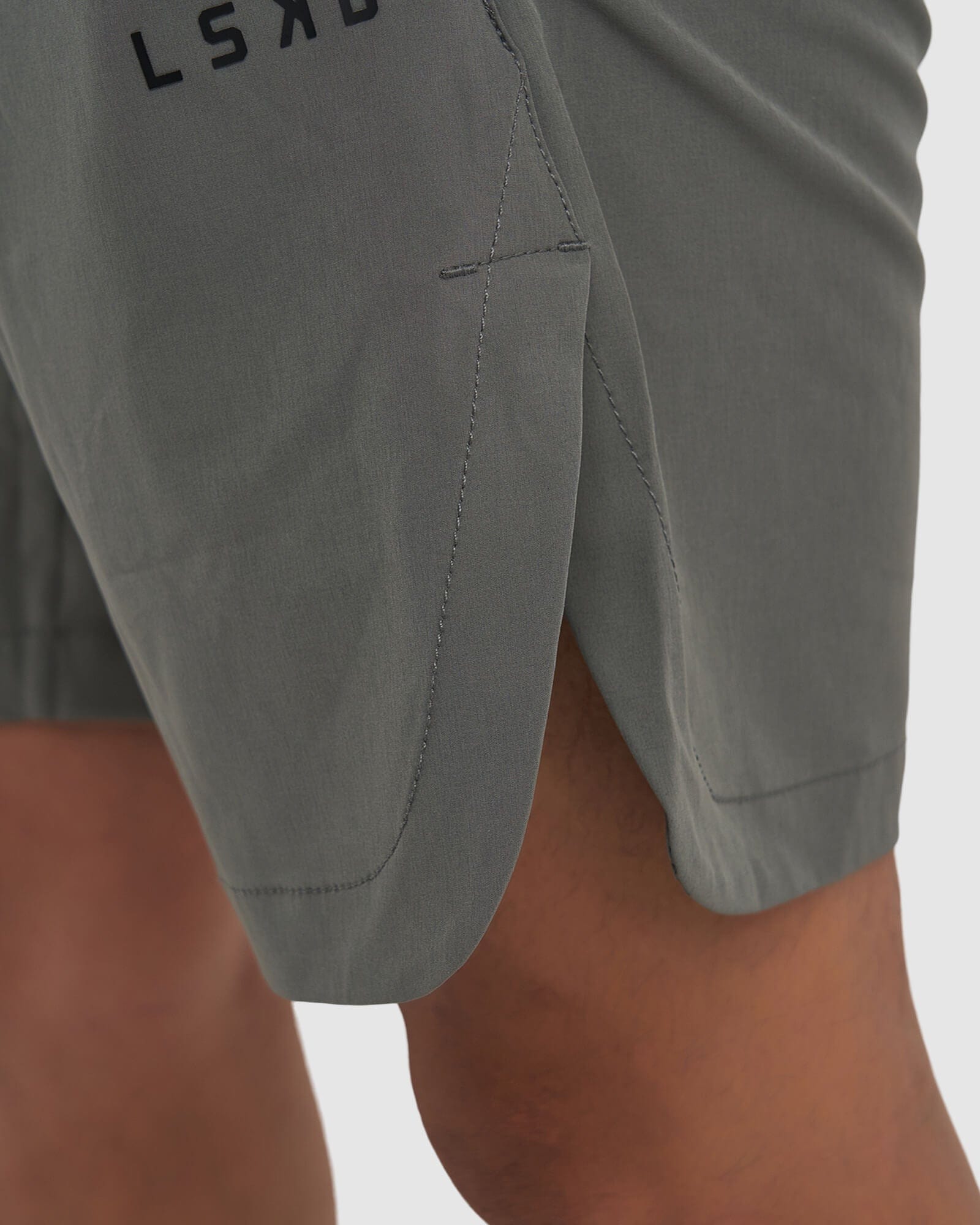 Model wearing Competition 8" Performance Short - Castlerock