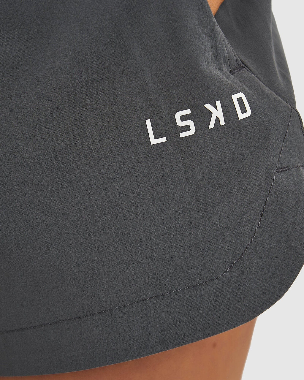 Model wearing Competition Performance Short - Iron