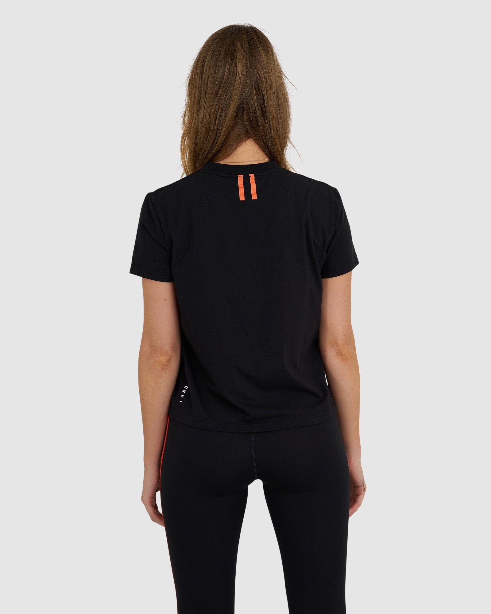 Model wearing Fitstop Fast Tee - Black