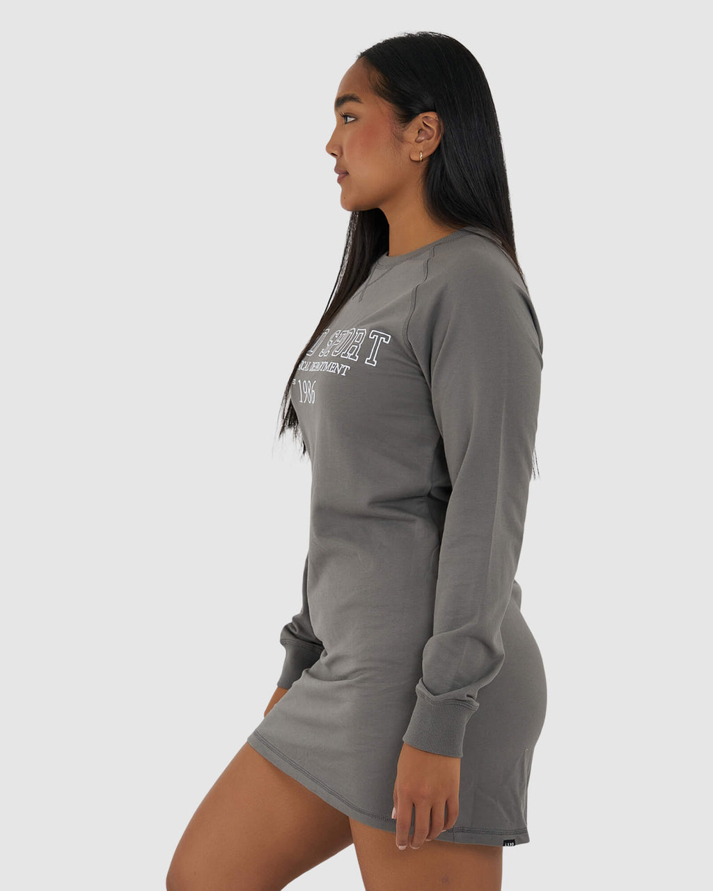 Model wearing Ivy LS Dress - Castlerock