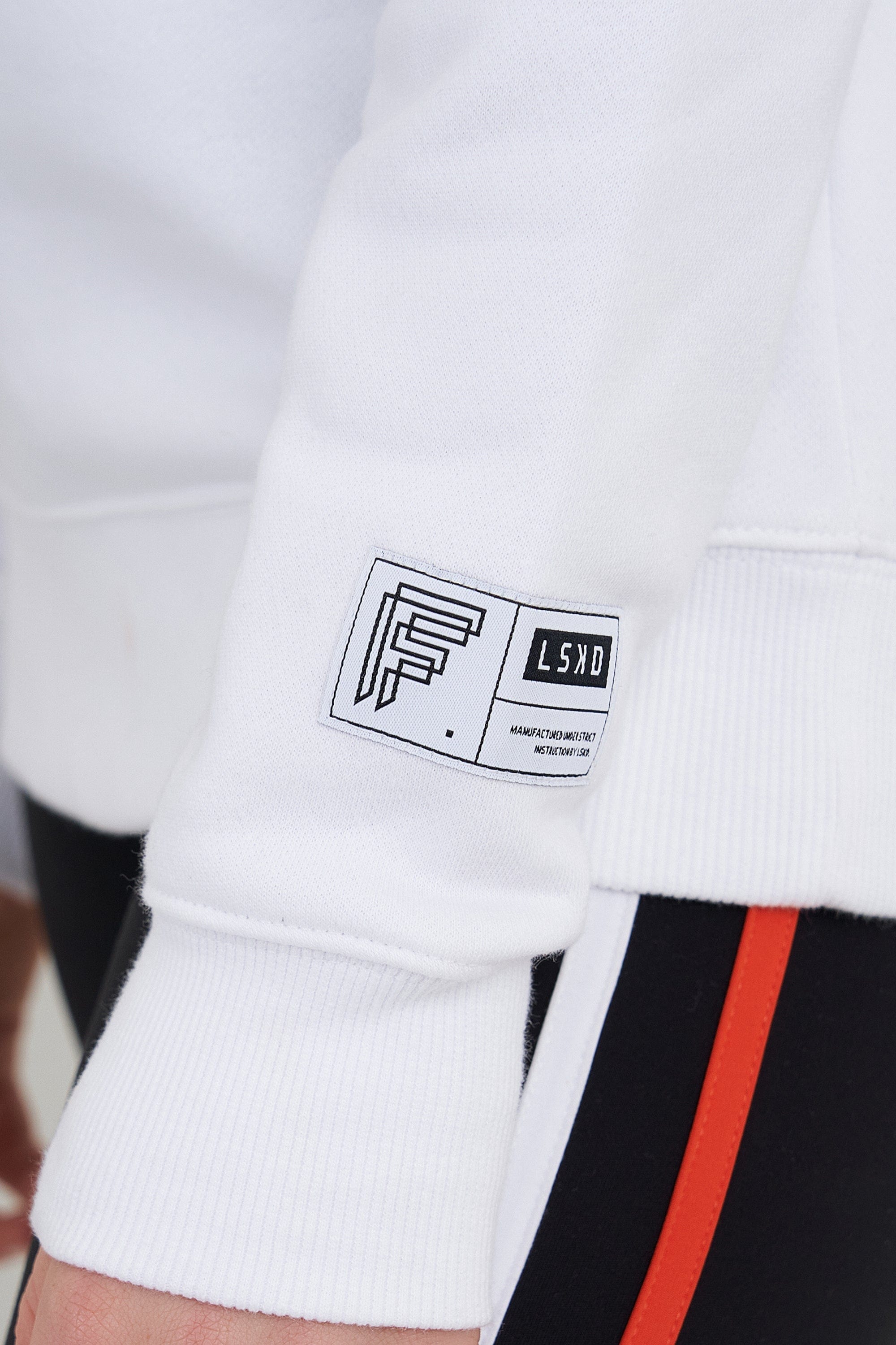 Model wearing Fitstop Functional Sweater - White