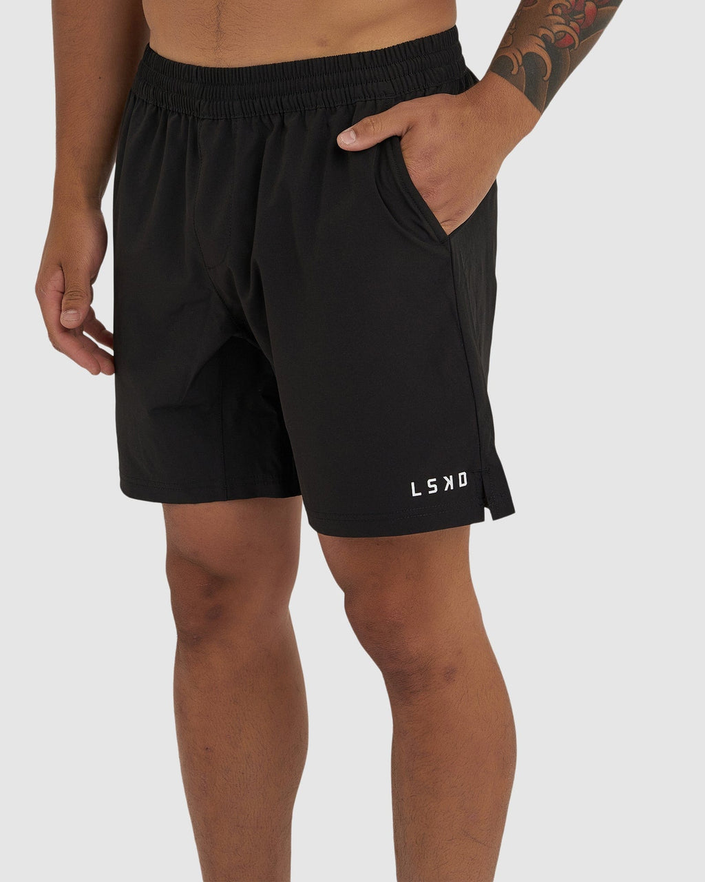 Model wearing Intensity 7" Performance Short - Black