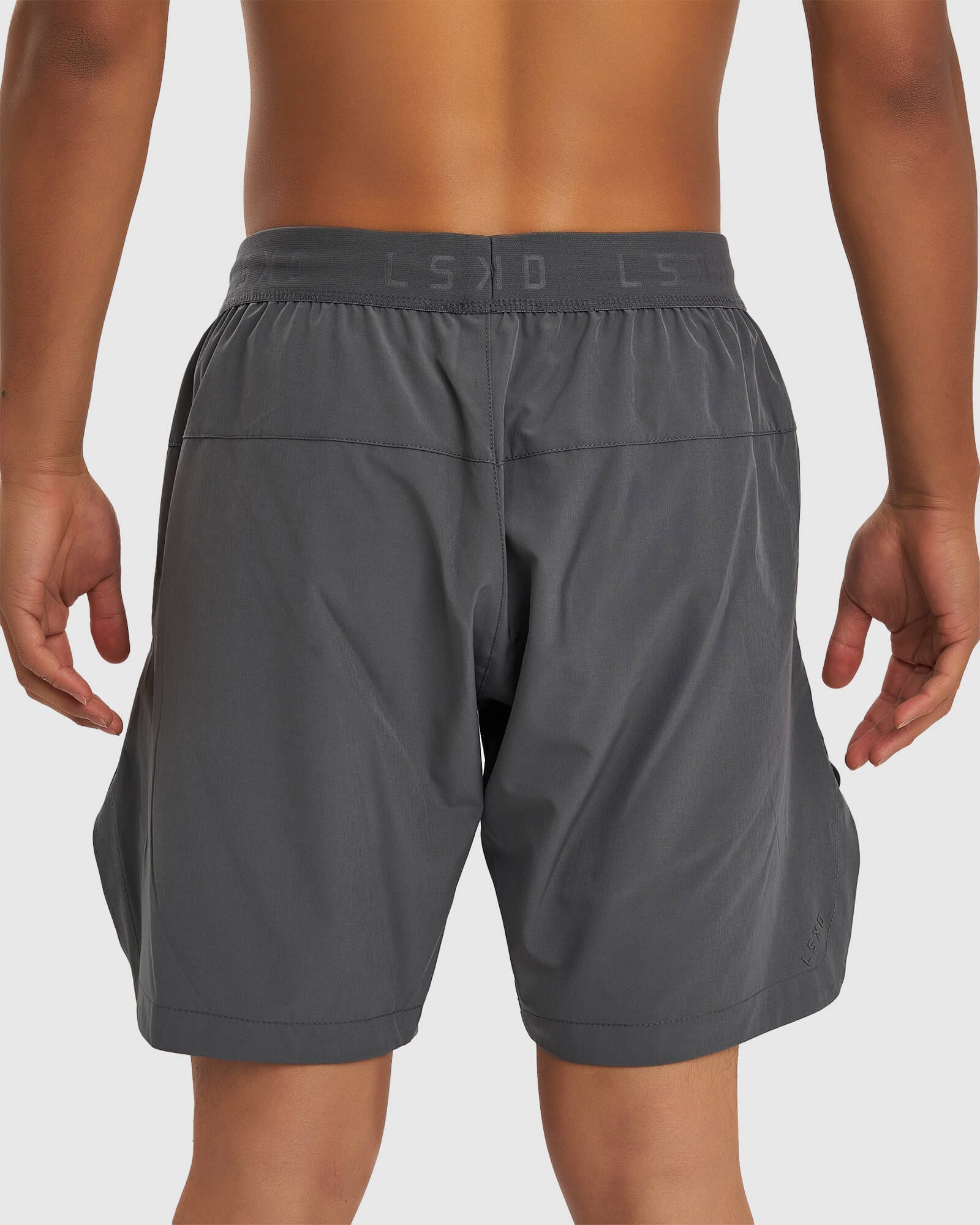 Model wearing Competition 8" Performance Short - Iron