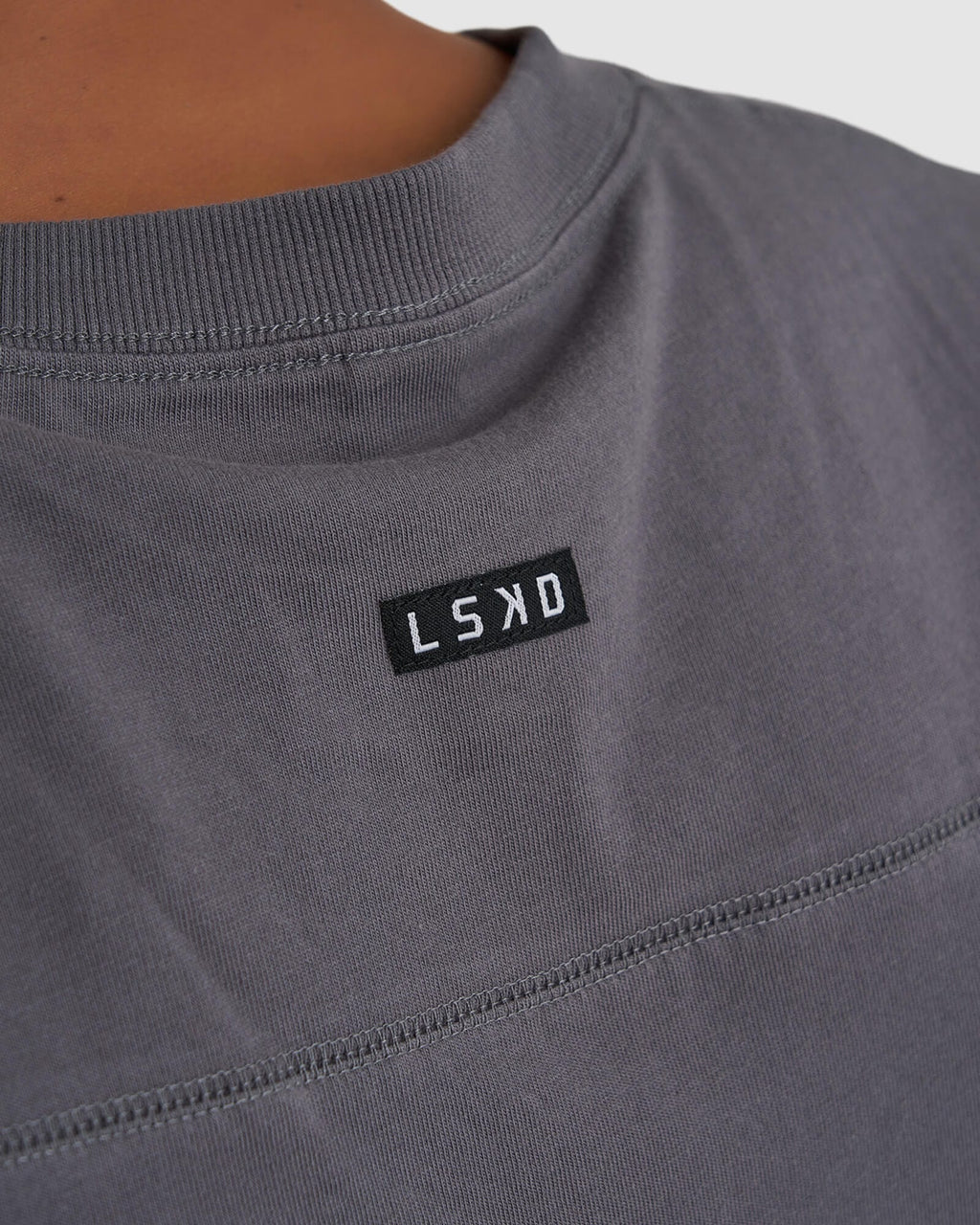 Model wearing Heavy Hitter Heavyweight Tank - Iron