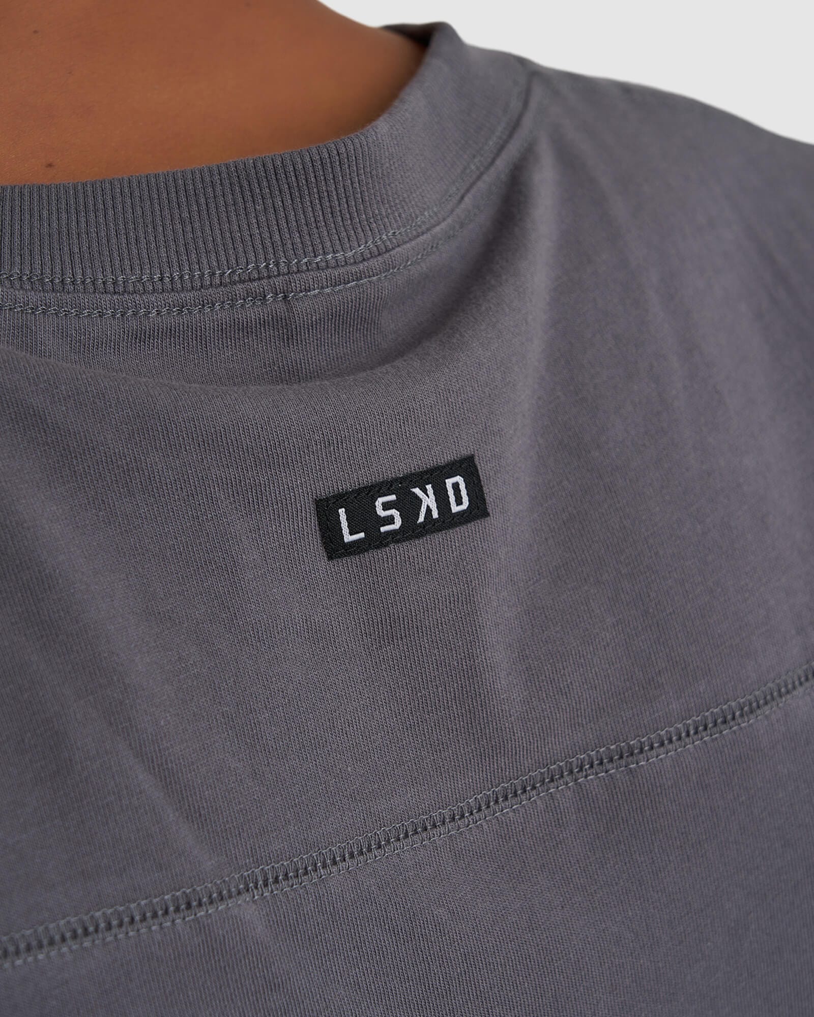 Model wearing Heavy Hitter Heavyweight Tank - Iron