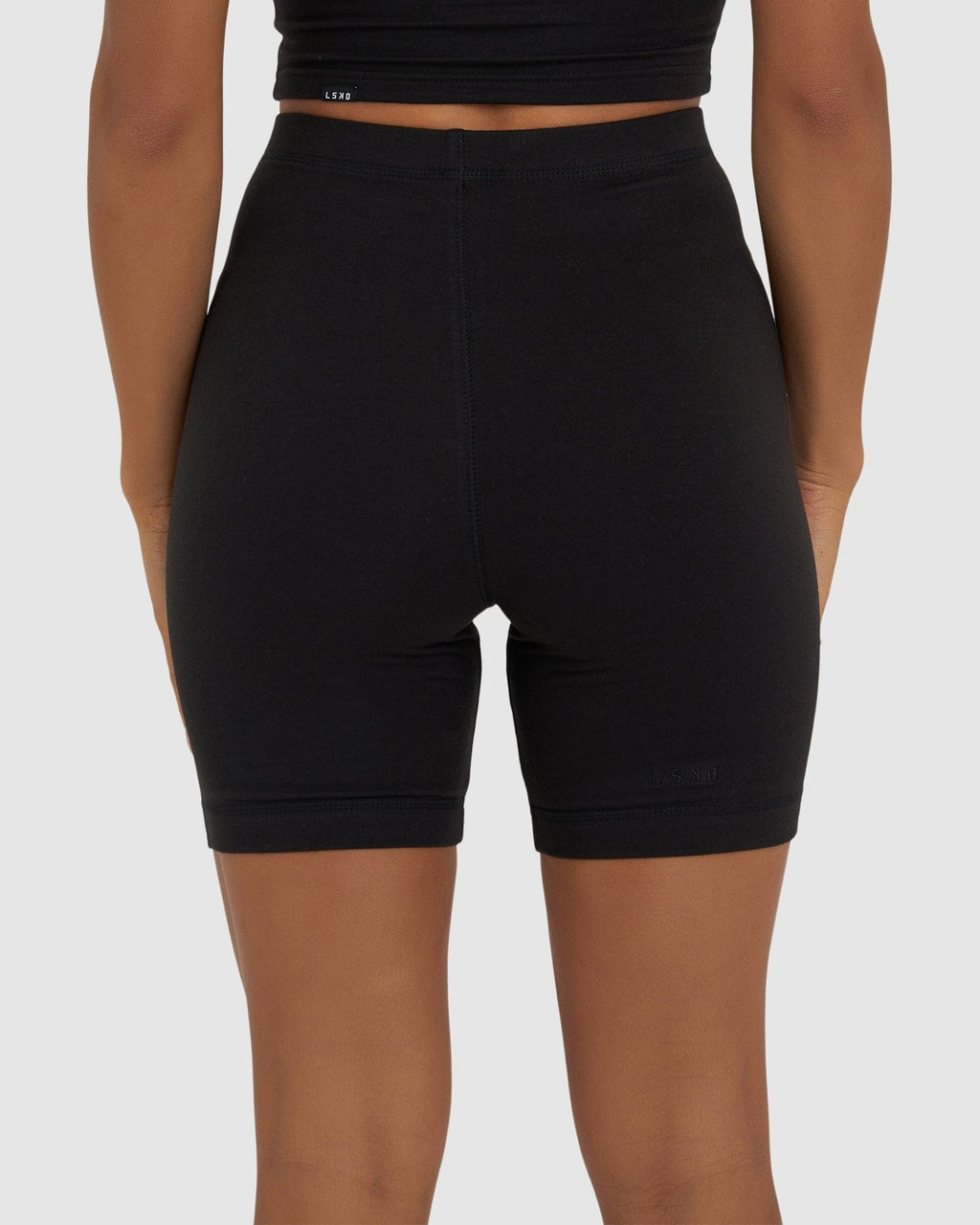 Model wearing Demi Bike Short - Black