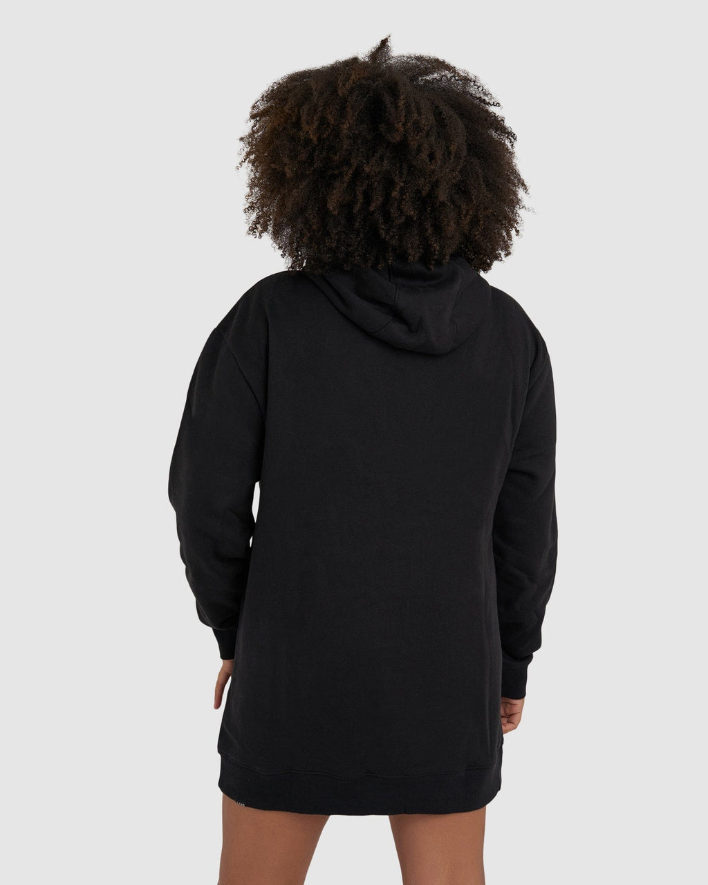 Model wearing Impression Pullover Dress - Black